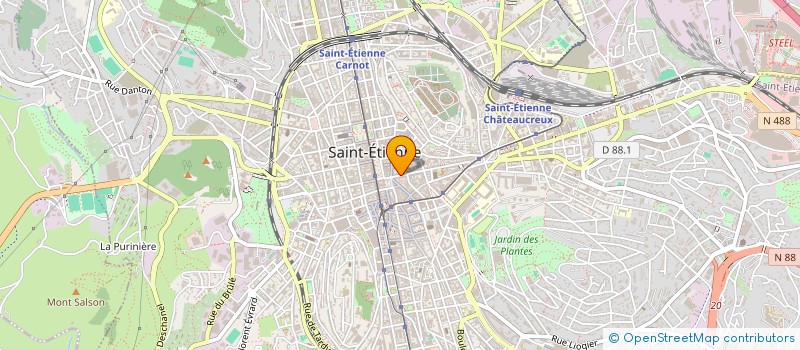 localisation de l'entreprise CONTRASTE à SAINT-ETIENNE