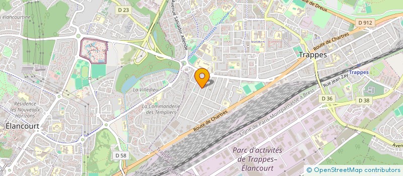 localisation de l'entreprise CONTRASTE  TRAPPES