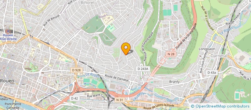 localisation de l'entreprise CONTRASTE à ROUEN