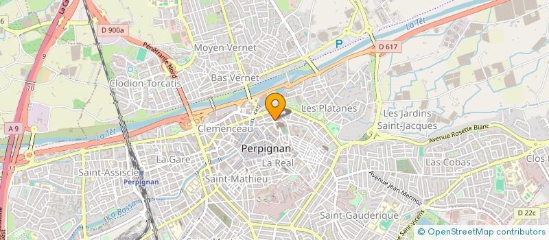 localisation de l'entreprise CONTRASTE  PERPIGNAN