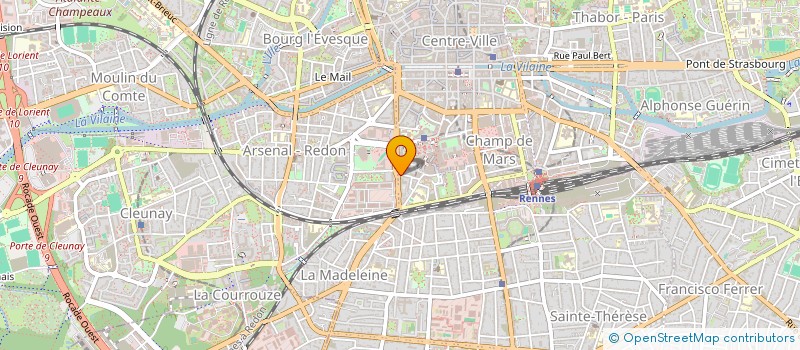 localisation de l'entreprise CONTRASTE ARCHITECTES D'INTERIEUR  RENNES