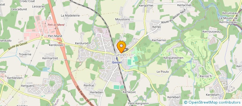 localisation de l'entreprise CONTRAT COMMUN TREHIN PERON ANNIE LE GAL  GESTEL