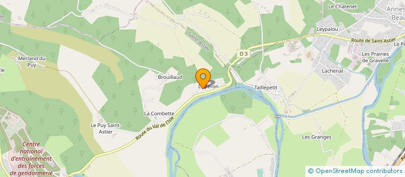 localisation de l'entreprise CONTRAT ORGANI REGION AQUITAINE à SAINT-ASTIER