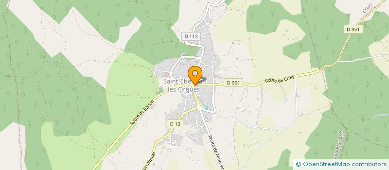 localisation de l'entreprise CONTRE-BANDES  SAINT-ETIENNE-LES-ORGUES