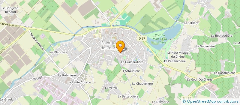 localisation de l'entreprise CONTRE CHAMPS  SAINT-JULIEN-DE-CONCELLES