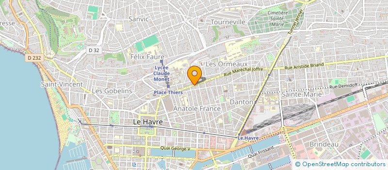 localisation de l'entreprise CONTRE-RUCK  LE HAVRE