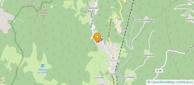 localisation de l'entreprise CONTRE VENTS ET MAREES à LES ALLUES