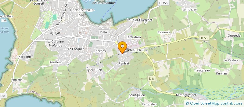 localisation de l'entreprise CONTRE VENTS ET MAREES  CAMARET-SUR-MER