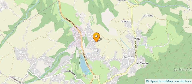 localisation de l'entreprise CONTRE VENTS ET MAREES  LA BALME DE SILLINGY