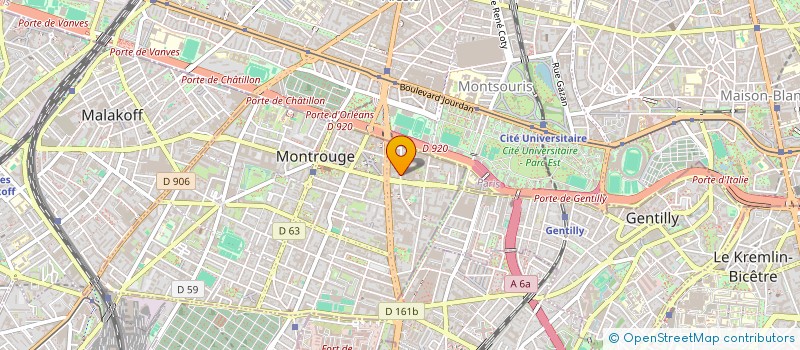 localisation de l'entreprise CONTREBANDE  MONTROUGE