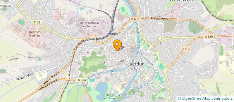 localisation de l'entreprise CONTRECHAMPS MEUSE à VERDUN