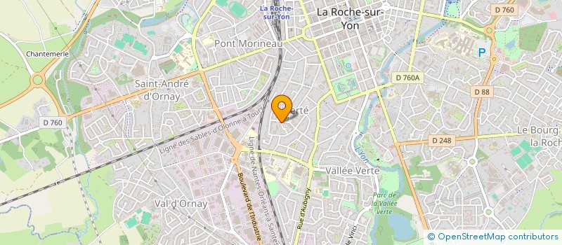 localisation de l'entreprise CONTRECHAMPS85 à LA ROCHE-SUR-YON