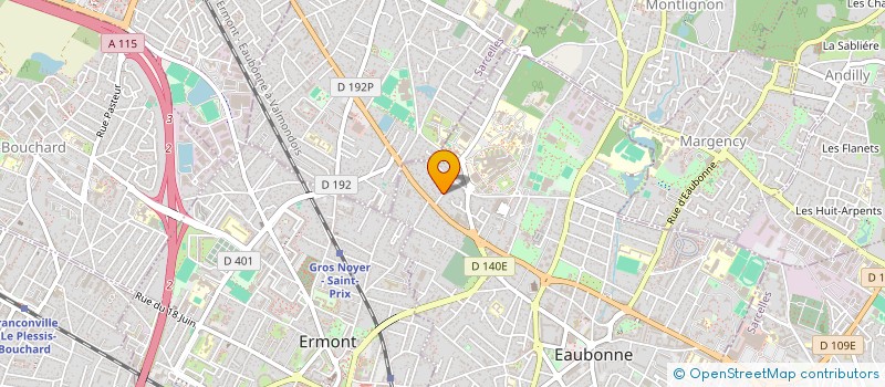 localisation de l'entreprise CONTREFACONS & SECURITES INTERNATIONALES  EAUBONNE