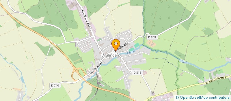 localisation de l'entreprise CONTREFORT  DRULINGEN