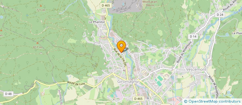 localisation de l'entreprise CONTREFORTS à GIROMAGNY