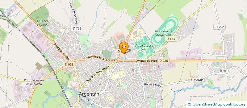 localisation de l'entreprise CONTREL STEPHANE ELECTRICITE  ARGENTAN