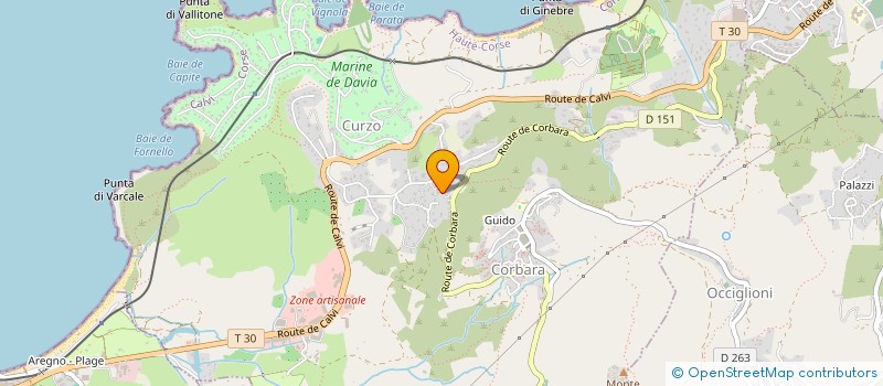 localisation de l'entreprise CONTRELLA à CORBARA