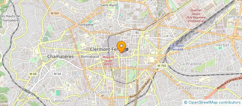 localisation de l'entreprise CONTREPOINT à CLERMONT-FERRAND