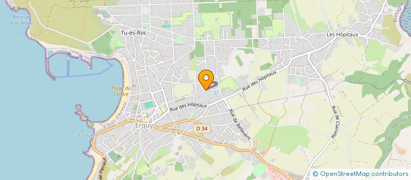 localisation de l'entreprise CONTREPOINT  ERQUY