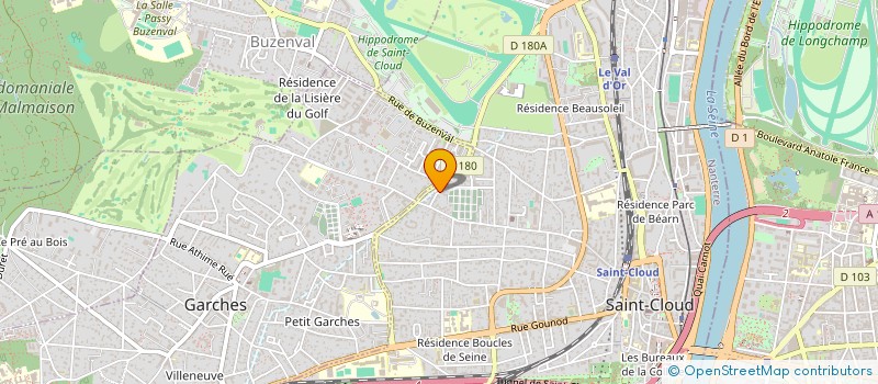 localisation de l'entreprise CONTREPOINT à SAINT-CLOUD