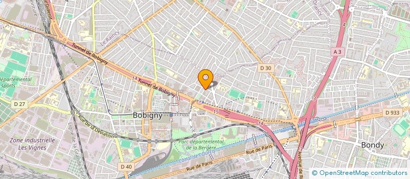 localisation de l'entreprise CONTRESENS MUSIC  BOBIGNY