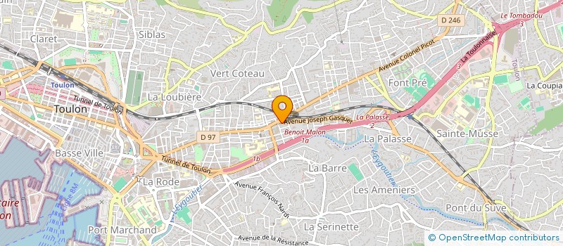 localisation de l'entreprise CONTRETEMPS  TOULON