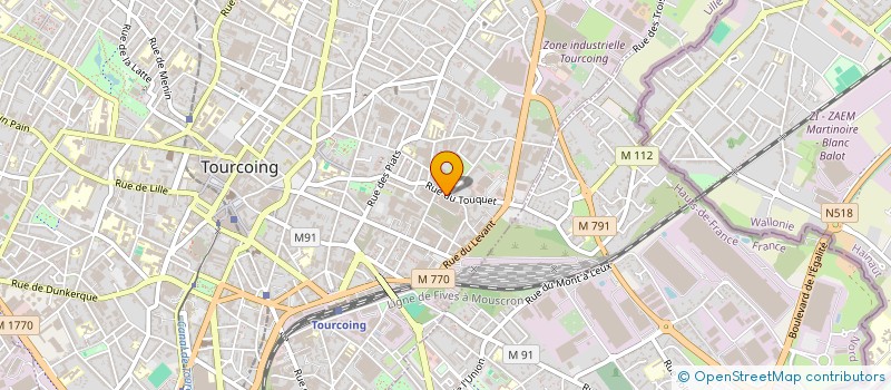 localisation de l'entreprise CONTRIFACON à TOURCOING