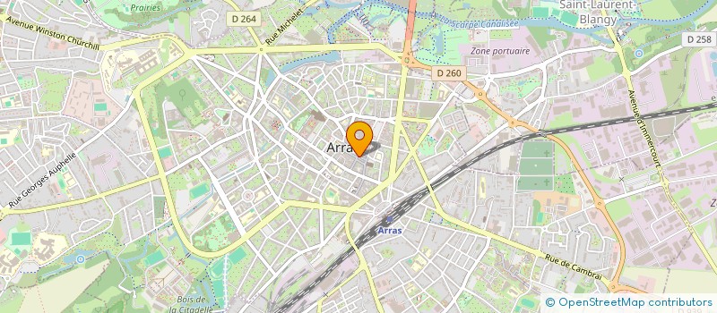 localisation de l'entreprise CONTROL AUDITION à ARRAS