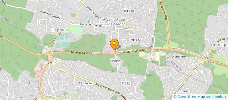 localisation de l'entreprise CONTROL'AUTO CUADRAO  SAINT-AUBIN-DE-MEDOC