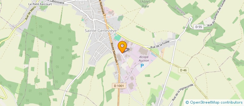 localisation de l'entreprise CONTROL CENTER 60  SAINTE-GENEVIEVE