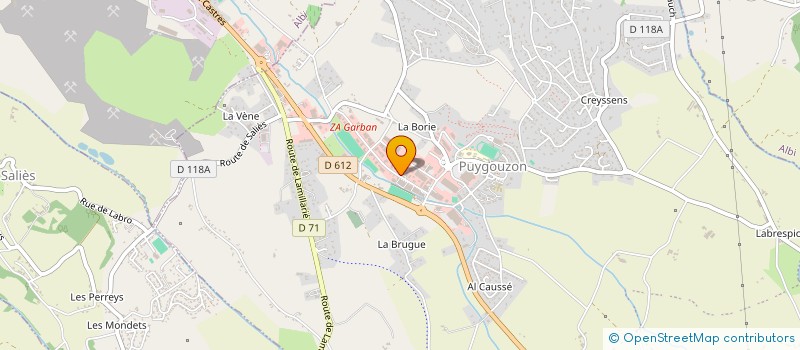 localisation de l'entreprise CONTROL D OC à PUYGOUZON
