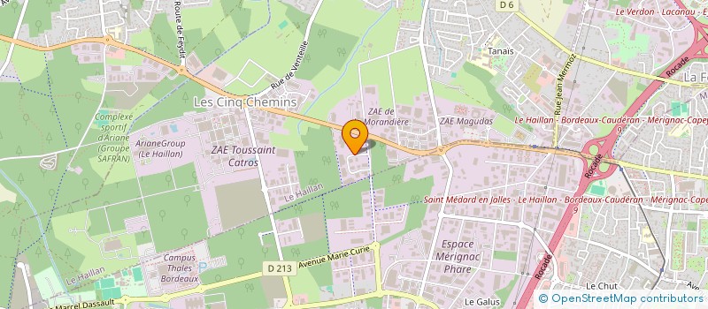 localisation de l'entreprise CONTROL MAINTENANCE THERMIQU FRIGORIFIQU à LE HAILLAN