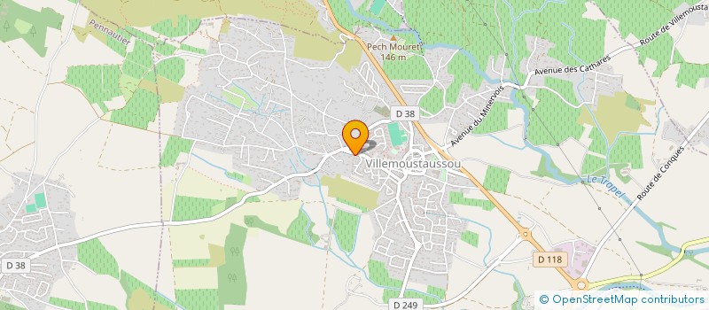 localisation de l'entreprise CONTROL'V  VILLEMOUSTAUSSOU