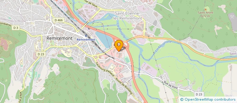localisation de l'entreprise CONTROLE 88 à SAINT-ETIENNE-LES-REMIREMONT