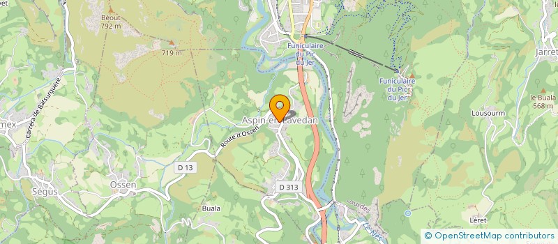 localisation de l'entreprise CONTROLE ACOUSTIQUE  ASPIN-EN-LAVEDAN