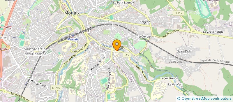 localisation de l'entreprise CONTROLE AUDIT IMMOBILIER à MORLAIX