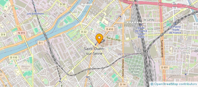 localisation de l'entreprise CONTROLE AUDIT PARIS à SAINT-OUEN-SUR-SEINE