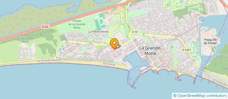 localisation de l'entreprise CONTROLE AUTO à LA GRANDE-MOTTE
