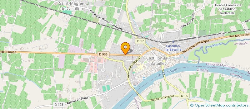 localisation de l'entreprise CONTROLE AUTO CASTILLONNAIS  SAINT-MAGNE-DE-CASTILLON