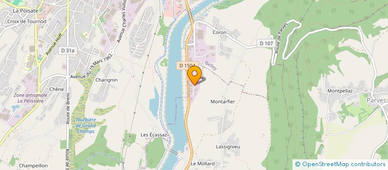 localisation de l'entreprise CONTROLE AUTO CORON-BELLEY  VIRIGNIN