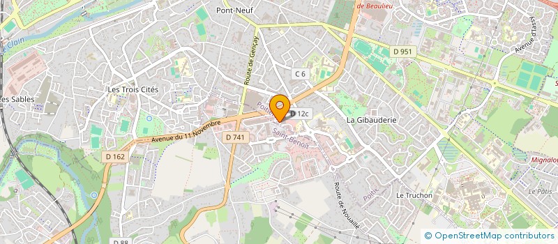 localisation de l'entreprise CONTROLE AUTO DU GRAND LARGE  POITIERS