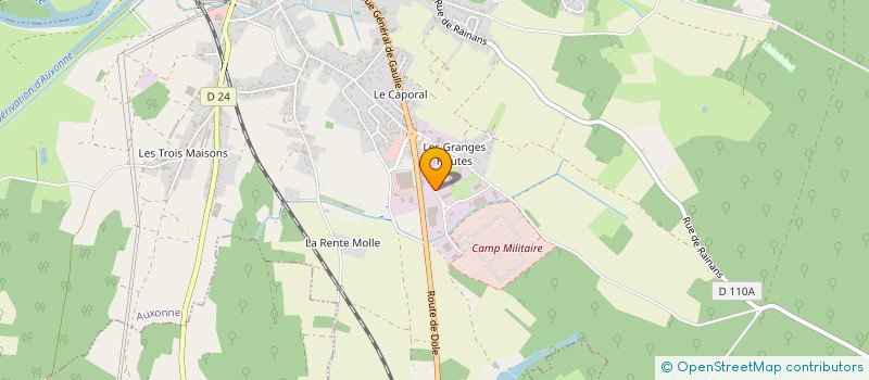 localisation de l'entreprise CONTROLE AUTO DU VAL DE SAONE à AUXONNE