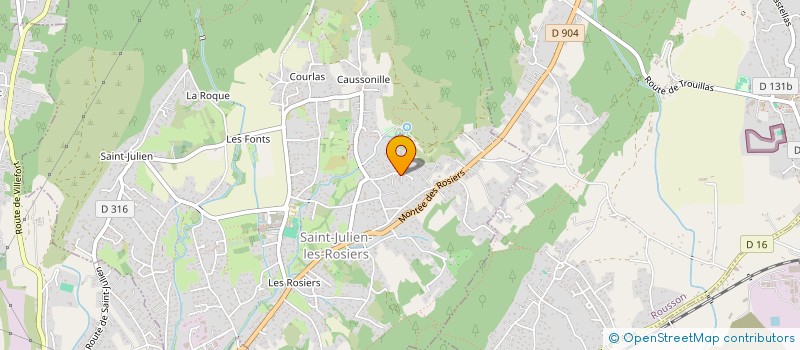 localisation de l'entreprise CONTROLE AUTO LANGUEDOC à ROUSSON