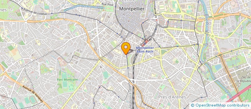 localisation de l'entreprise CONTROLE AUTO MASCLAUD SARL à MONTPELLIER