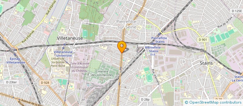 localisation de l'entreprise CONTROLE AUTO PIERREFITTE à PIERREFITTE-SUR-SEINE
