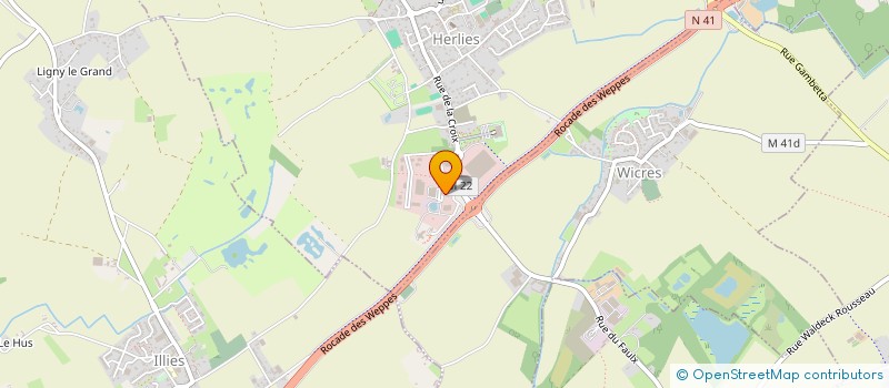 localisation de l'entreprise CONTROLE AUTO PRO HERLIES  HERLIES