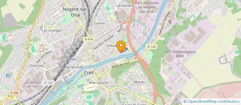 localisation de l'entreprise CONTROLE AUTOMOBILE CREILLOIS CAC à CREIL