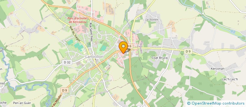 localisation de l'entreprise CONTROLE AUTOMOBILE DU LEFF à PLEGUIEN