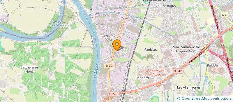 localisation de l'entreprise CONTROLE AUTOMOBILE DU PONTET  LE PONTET