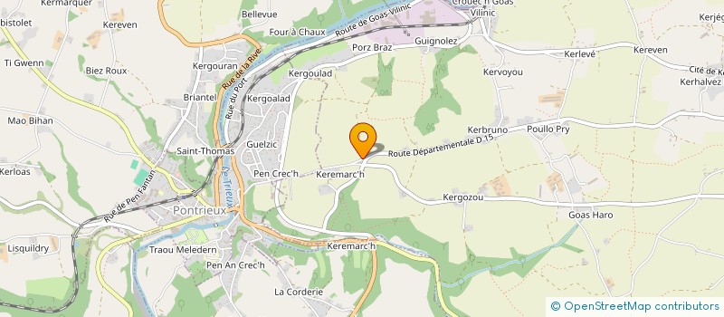 localisation de l'entreprise CONTROLE AUTOMOBILE DU TRIEUX à QUEMPER-GUEZENNEC